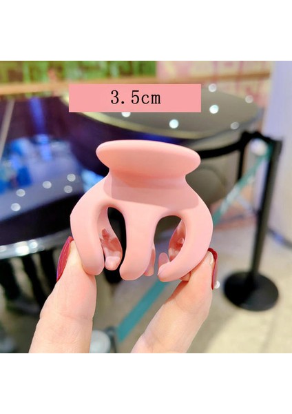 Pembe Yeni Sevimli Püskül Saç Pençe Kadın Kızlar Için Saç Tokası Patlama Hairgrips Arka Kafa Üst Klip Firkete Saç Aksesuarları (Yurt Dışından)