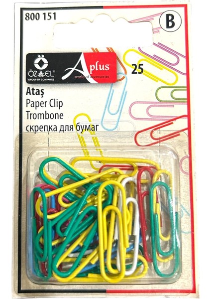 100 Adet Renkli Ataş, Defter Ataşı, Çok Amaçlı Ataş 800 151