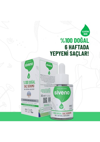 %100 Doğal Saç Bakım Serumu Biberiye Yağlı Dökülme Karşıtı Onarıcı 10 Mucizevi Yağ 30 ml