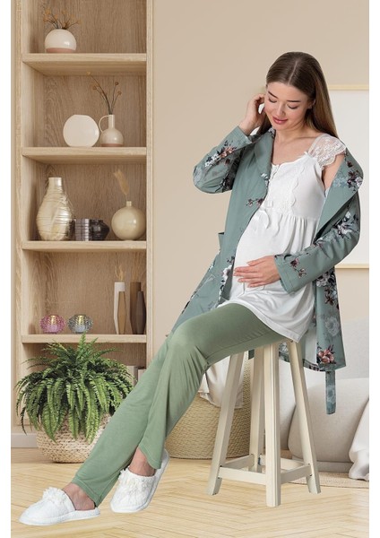 Pamuklu & Likralı, Hamile & Lohusa Pijama ve Sabahlık Seti