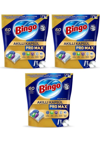 Akıllı Kapsül Pro Max Bulaşık Makinesi Tableti 60'lı x 3 Adet (180 Kapsül)