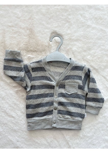 Penye Çizgili Hırka