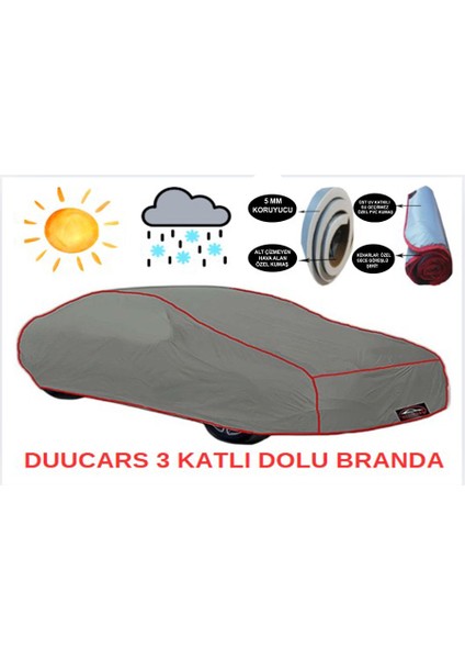 3 Katlı Dolu Darbe Koruyucu Bentley Continental Araba Brandası Oto Branda Araba Çadırı