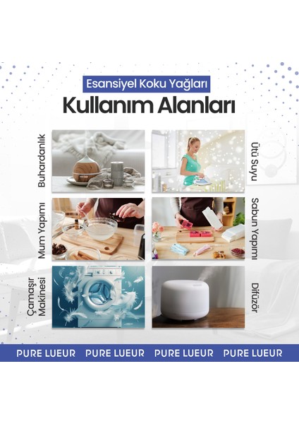 Nane ve Okaliptüs Esansiyel Uçucu Koku Yağı Buhurdanlık Yağı Difüzör Esansı Küre 10 ml