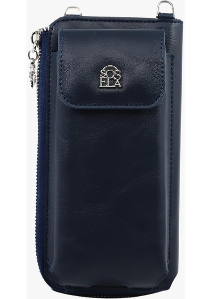 67-7171 Kadın Lacivert Çarpraz Askılı Çanta