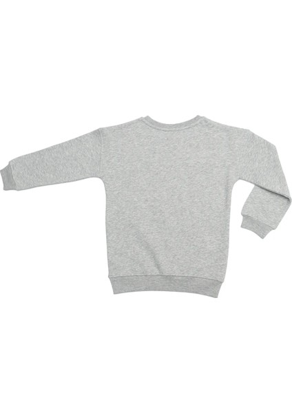 Erkek Çocuk Eşofman Takımı 2'li Takım Uzun Kollu Bisiklet Yakalı Düz Siyah - Gri fırsatları