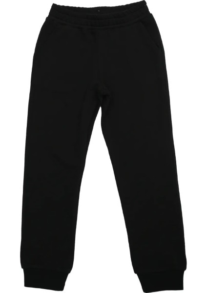 Erkek Çocuk Eşofman Takımı 2'li Takım Uzun Kollu Bisiklet Yakalı Düz Siyah - Gri indirimleri