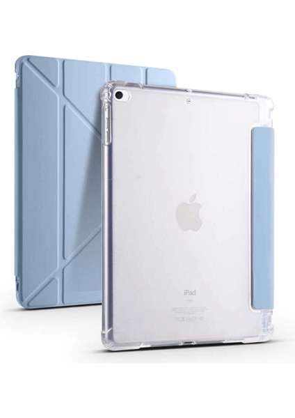 Apple iPad 9.7 2018 (6.nesil) Kılıf Zore Tri Folding Kalem Bölmeli Standlı Kılıf