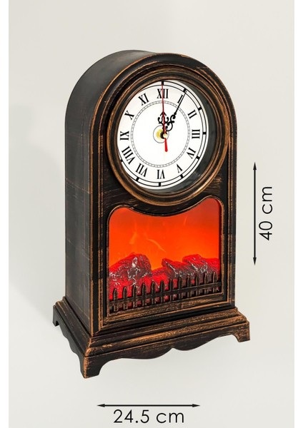 Şömineli Masa Saati 40 cm