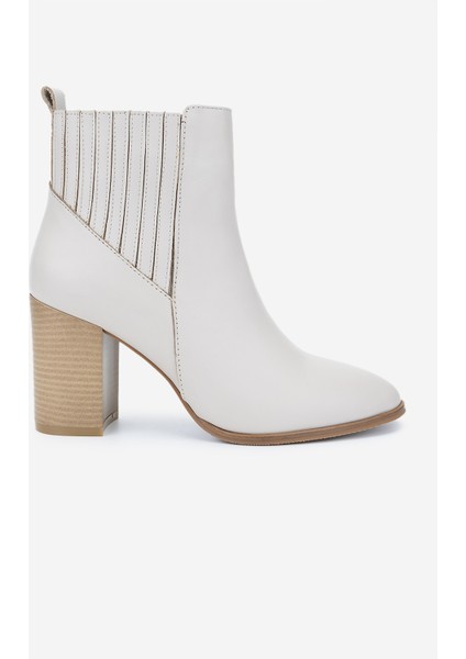 Kadın Topuklu Bot 1075 012171-10 Bn Bot SK24-25 Soft Bej Dr