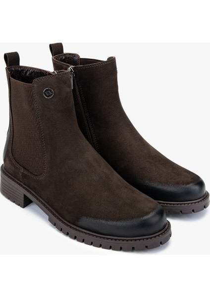 Kadın Kahverengi Nubuk Düz Bot 33 2026 Bn Bot SK24-25 Kahve Nbk fiyatları