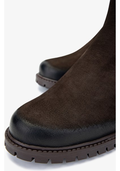 Kadın Kahverengi Nubuk Düz Bot 33 2026 Bn Bot SK24-25 Kahve Nbk fırsatları