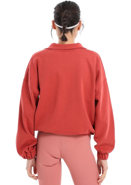 Burgos Kadın Turuncu Günlük Stil Sweatshirt 24KK012-KRMT fiyatları