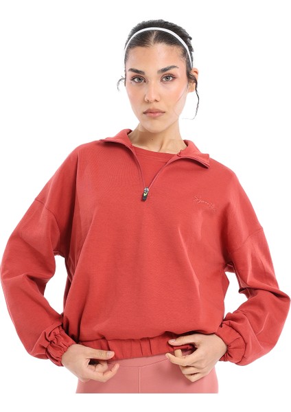 Burgos Kadın Turuncu Günlük Stil Sweatshirt 24KK012-KRMT indirimleri