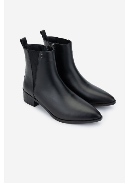 Kadın Siyah Deri Topuklu Bot 1054 12 Bn Bot SK24-25 Sıyah Dr fiyatları