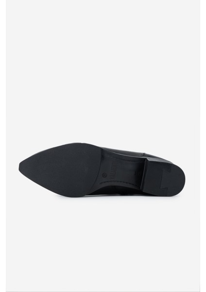 Kadın Siyah Deri Topuklu Bot 1054 12 Bn Bot SK24-25 Sıyah Dr indirimleri