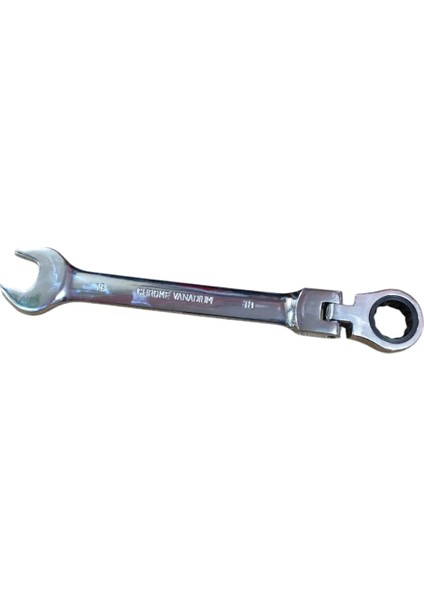 Mafsallı Cırcır Kombine Anahtar 19 mm Chrome Vanadıum