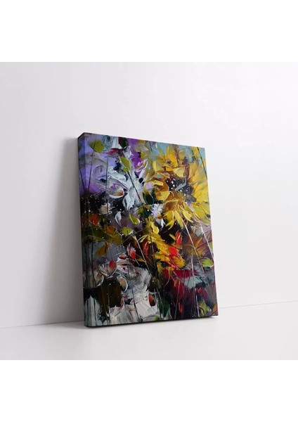 Renkli Çiçekler Demeti Kanvas Tablo fiyatları