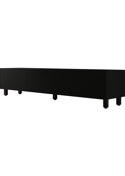 Gece 3 Kapaklı 180 cm Tv Sehpası - Siyah fırsatları