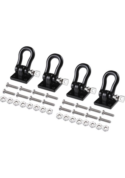 8 Adet Metal Römork Çekme Tokası Çeki Kancaları Pranga 1/10 Rc Paletli Araba Trx4 Eksenel SCX10 D90 (Yurt Dışından) fiyatları