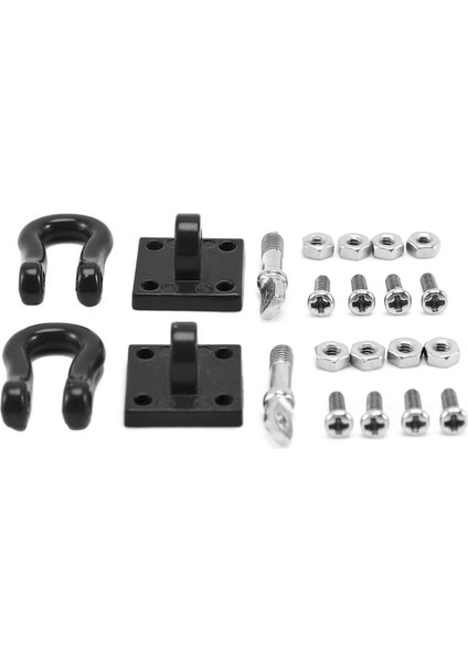 8 Adet Metal Römork Çekme Tokası Çeki Kancaları Pranga 1/10 Rc Paletli Araba Trx4 Eksenel SCX10 D90 (Yurt Dışından) modelleri