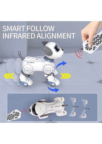 Çocuklar Için Uzaktan Kumandalı Robot Köpek Oyuncak, Rc Dublör Oyuncaklar, Dans Eden Akıllı Oyuncak, Mini Evcil Hayvan (Yurt Dışından)