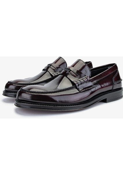 Köln Erkek Bordo Hakiki Deri Loafer Ayakkabı 01 02222K Erk Ayk Y/24 fırsatları