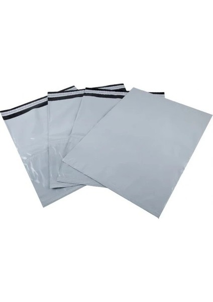 Kargo Poşeti 24 x 30+5 cm Cepsiz 40 Mikron Baskısız Gri Ekonomik 1000 Adet