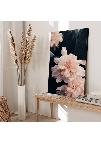 Pembe Çiçek Kanvas Tablo modelleri
