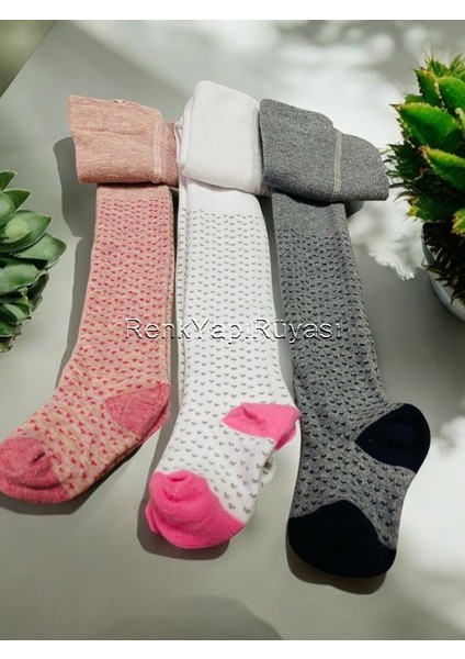 3 Adet %80 Pamuklu Kız Çocuk Kilotlu, Çorap fiyatları