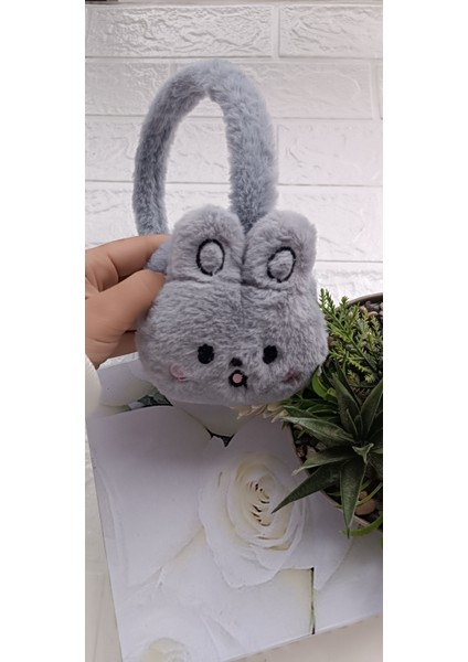 Çocuk Kışlık Peluş Tavşan Kulaklık