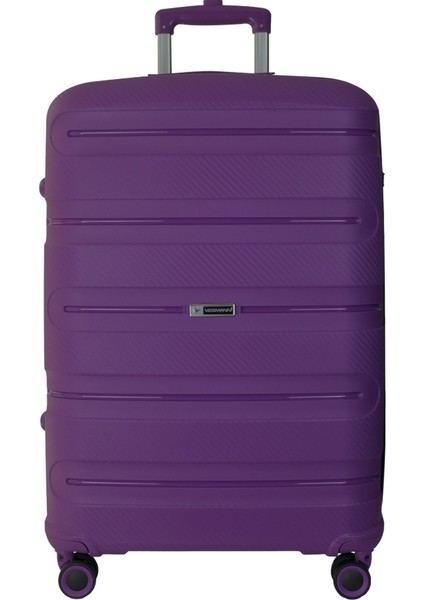 Polipropilen (Pp) Atlas Violet Büyük Boy Valiz