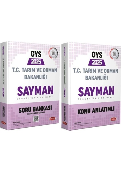 2025 GYS Tarım ve Orman Bakanlığı Sayman Konu Anlatımlı ve Soru Bankası 2 Kitap