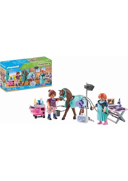 Playmobil 71241 Country Atlar Için Veteriner