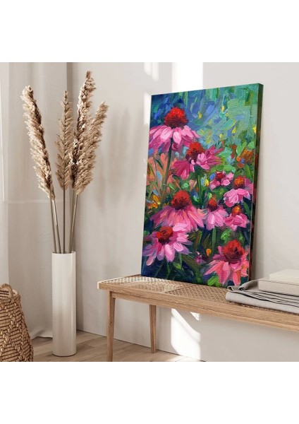 Manzara Çiçekler Kanvas Tablo fiyatları