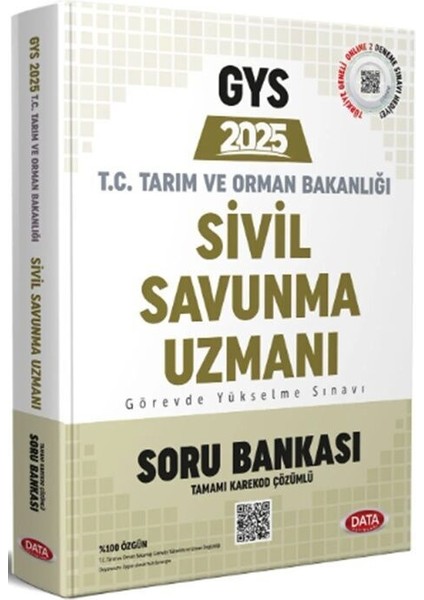 2025 GYS Tarım ve Orman Bakanlığı Sivil Savunma Uzmanı Soru Bankası