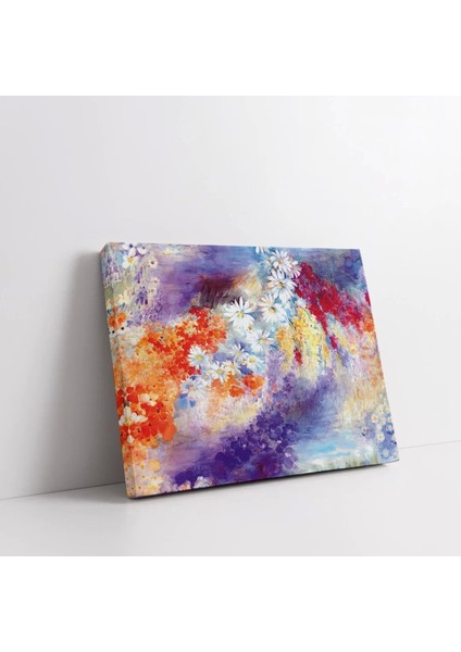 Soyut Rengarenk Çiçekler Kanvas Tablo fiyatları