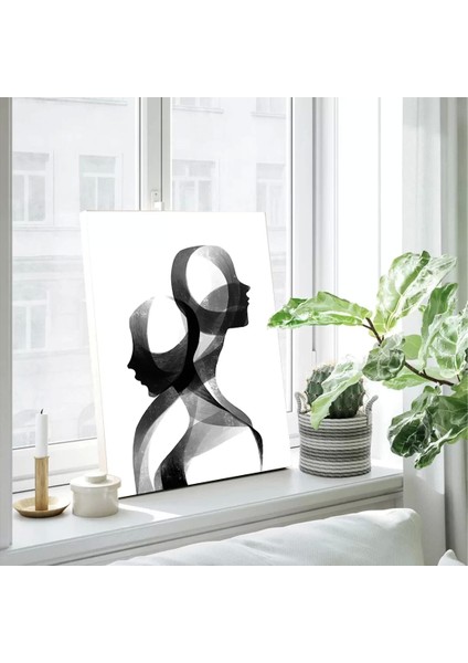 Siyah Beyaz Heykel Kanvas Tablo modelleri