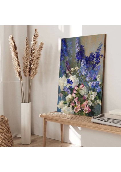 Orkide ve Menekşe Kanvas Tablo modelleri