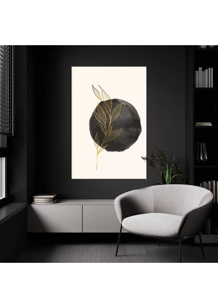 Altın Yapraklar Kanvas Tablo