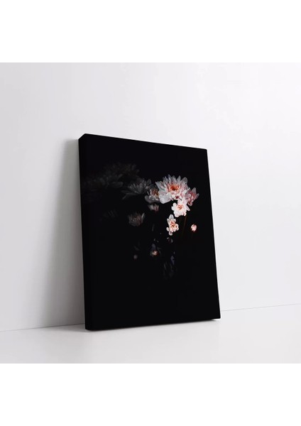 Soyut Beyaz Çiçek Kanvas Tablo fiyatları