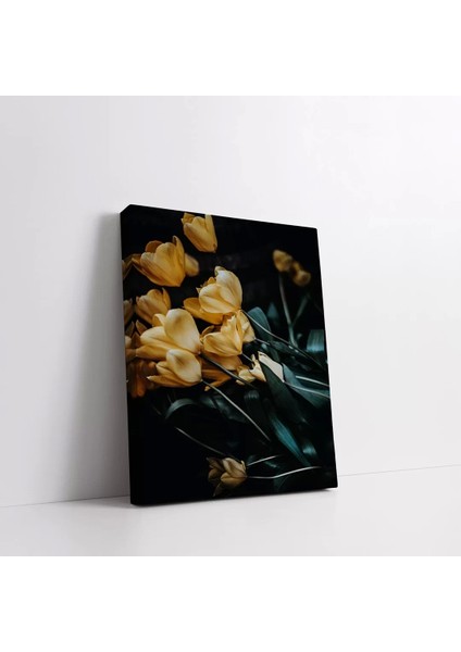 Soyut Sarı Laleler Kanvas Tablo fiyatları