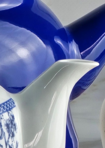 Alev Emaye Porselen Çaydanlık Takımı - Emaye Kettle Porselen Demlik - 3.5 Litre fırsatları