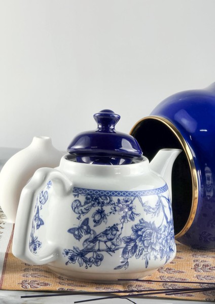 Alev Emaye Porselen Çaydanlık Takımı - Emaye Kettle Porselen Demlik - 3.5 Litre indirimleri