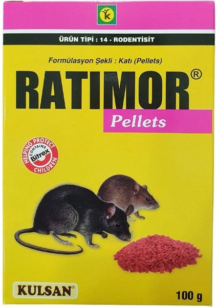 Ratimor Pellet 100 gr Etkili Fare İçin