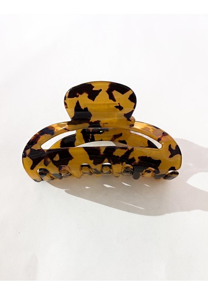 Betty Kaplumbağa Sırtı Lüks Asetat Pencereli Mandal Toka