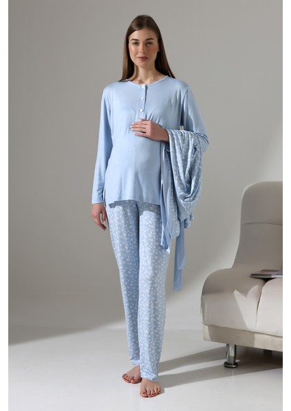 shop 3'lü Hamile Pijama Takımı