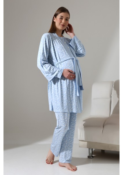 shop 3'lü Hamile Pijama Takımı