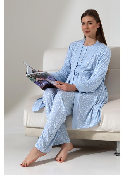 shop 3'lü Hamile Pijama Takımı