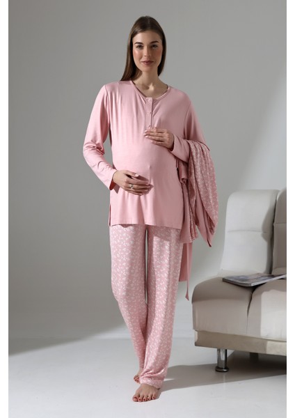 shop 3'lü Hamile Pijama Takımı